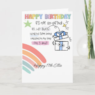 Crumged Gift Funny Birthday Card ADHD Kort
