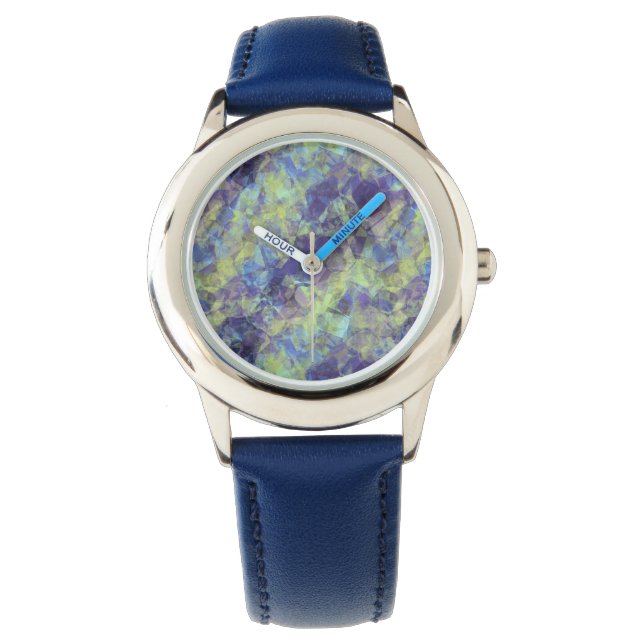 Crumged Lavender Struktur Armbandsur (Framsida)