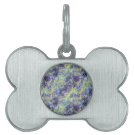 Crumged Lavender Struktur ID-bricka Husdjur
