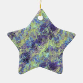 Crumged Lavender Struktur Julgransprydnad Keramik