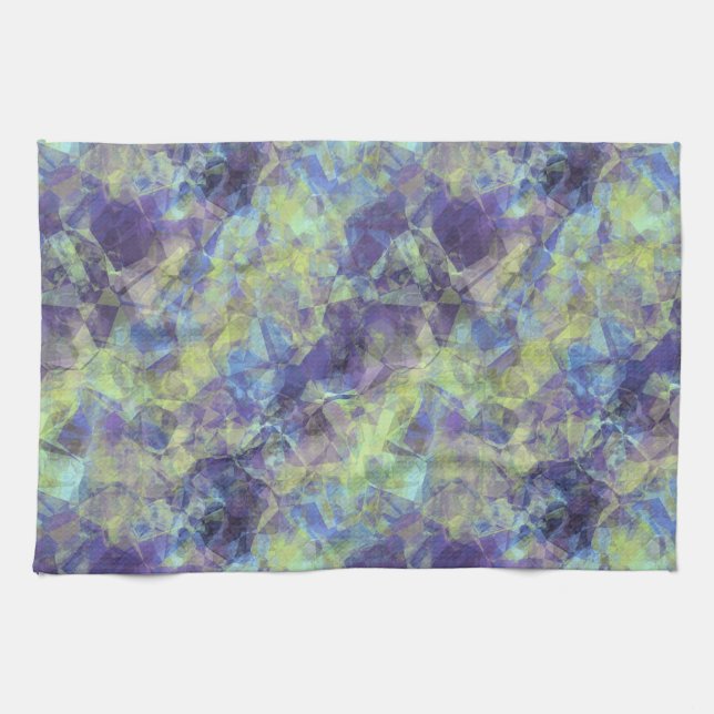 Crumged Lavender Struktur Kökshandduk (Horisontell)