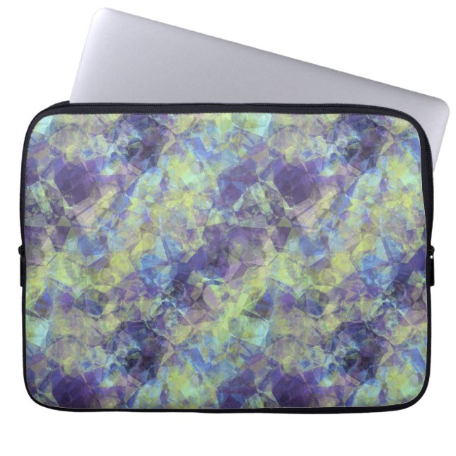 Crumged Lavender Struktur Laptop Sleeve (Framsidan)