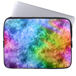 Crumged Peacock Blue Struktur Laptop Sleeve