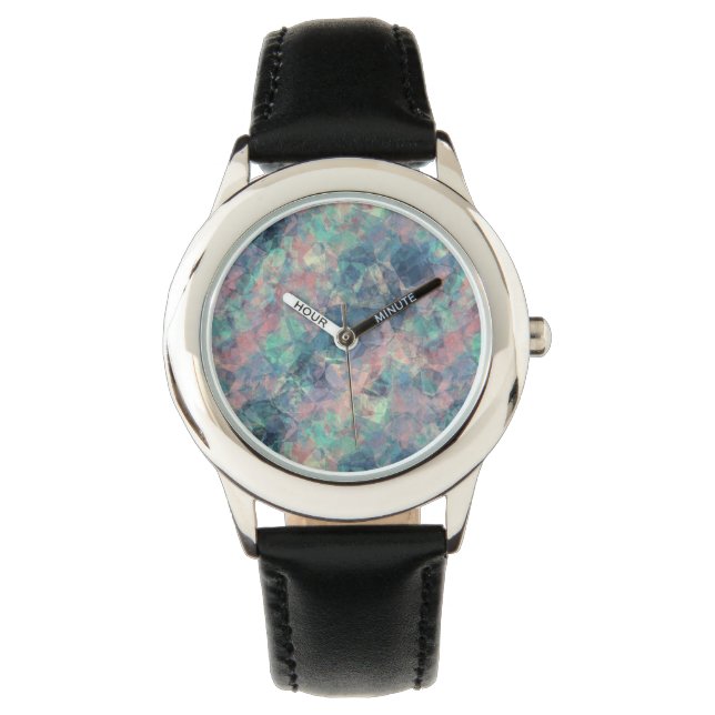 Crumged Sunset Blue Struktur Armbandsur (Framsida)