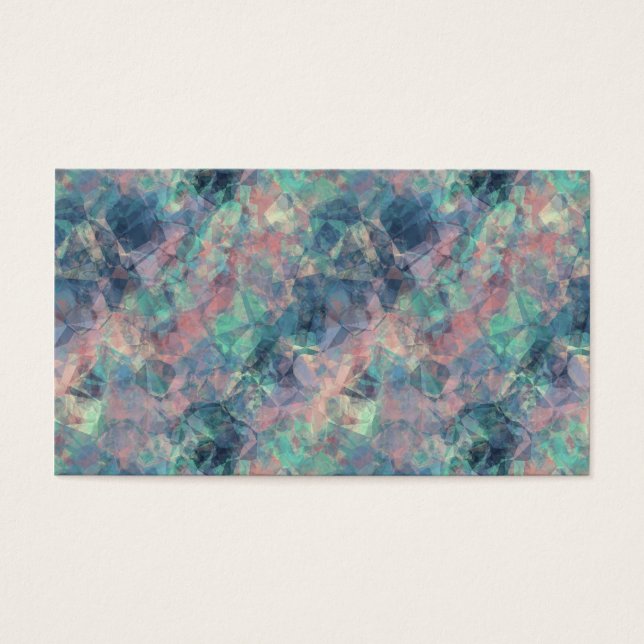 Crumged Sunset Blue Struktur Visitkort (Framsidan)