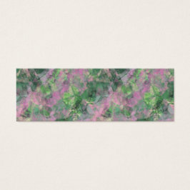 Crumged Vår Grönt Struktur Litet Visitkort