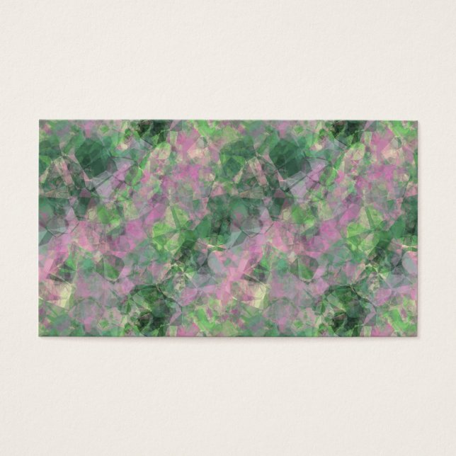 Crumged Vår Grönt Struktur Visitkort (Framsidan)