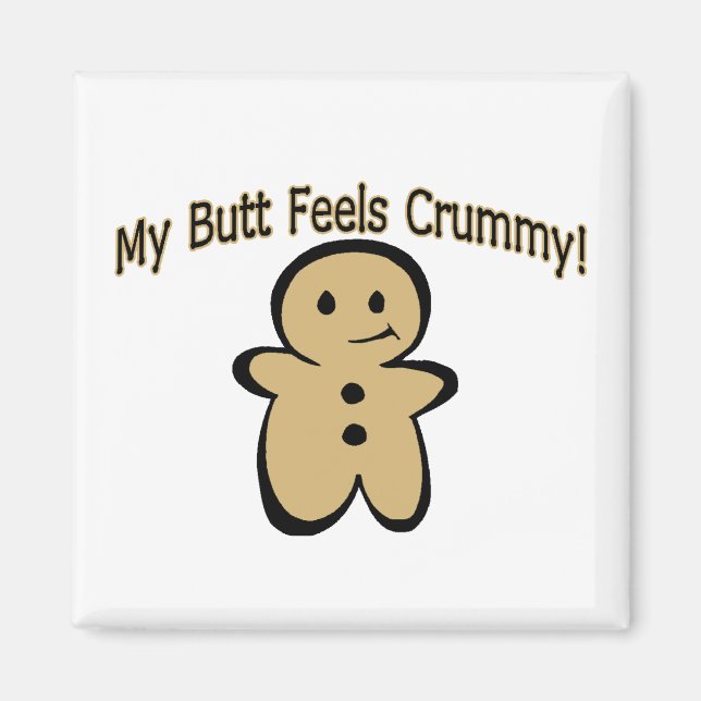 Crummy Butt Cookie Boy Magnet (Framsidan)