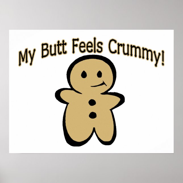 Crummy Butt Cookie Boy Poster (Framsidan)