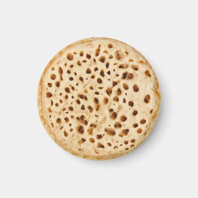 Crumpet på vitt magnet (Framsidan)