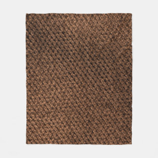 Crumpled Fabric: Mörk Brown Elegance Fleecefilt