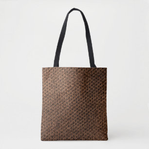 Crumpled Fabric: Mörk Brown Elegance Tygkasse