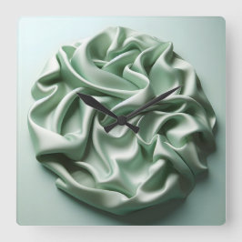 crumpled satin fyrkantig klocka