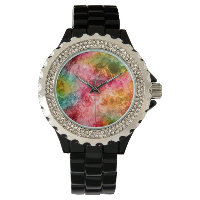 Crumpled Tropical Struktur Armbandsur (Framsida)