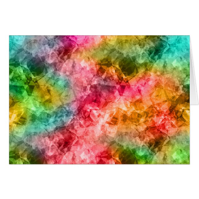 Crumpled Tropical Struktur Hälsningskort (Framsidan Horizontal)