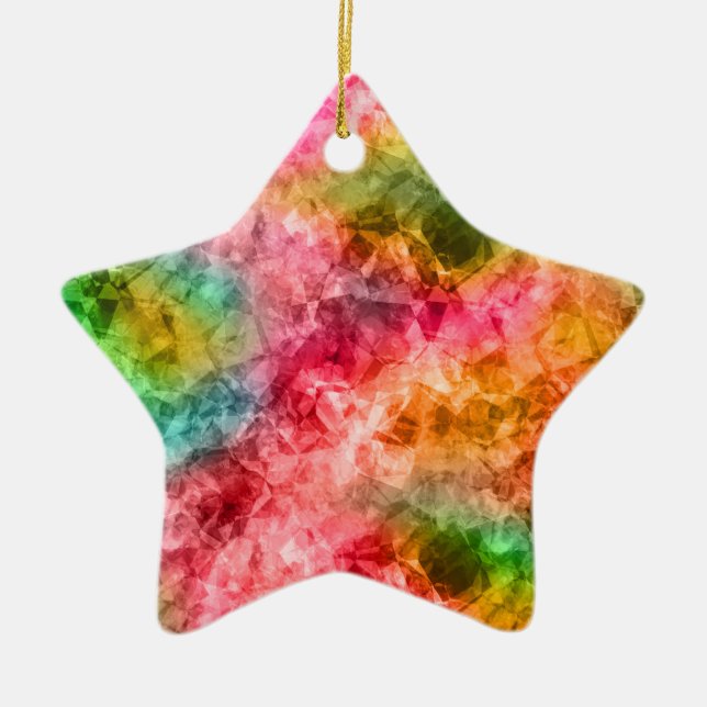 Crumpled Tropical Struktur Julgransprydnad Keramik (Framsidan)