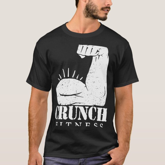 Crunch Fitness Fitness Gym T Shirt (Framsida)