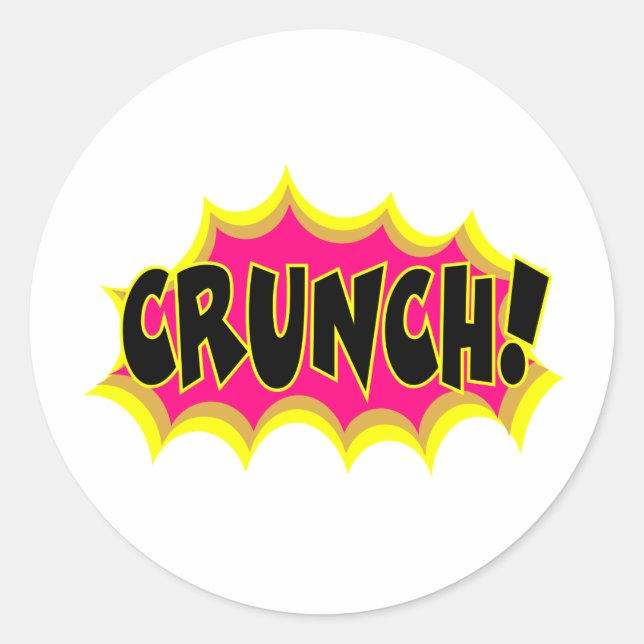 Crunch! Runt Klistermärke (Framsida)