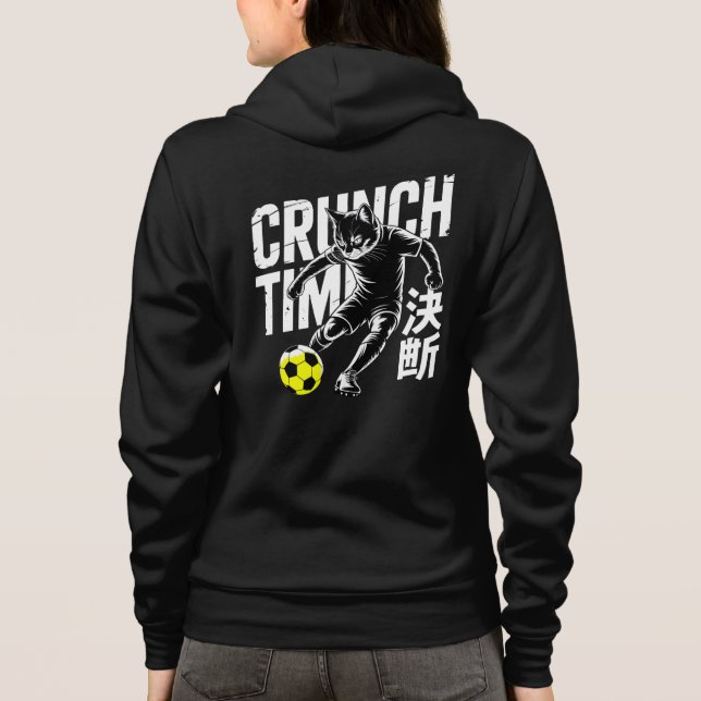 Crunch Time Soccer Katt - Anime Stil Idrott T Shirt (Baksida)