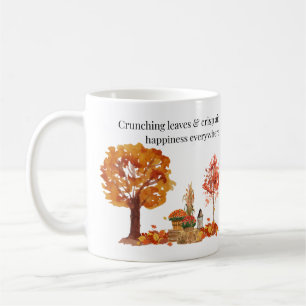 Crunching Löv & Crisp Luft Fall Mugg - Hösten Mugg