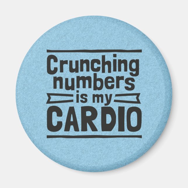 Crunching-nummer är min Cardio Magnet (Framsidan)