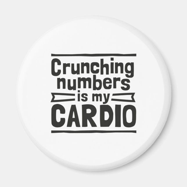 Crunching-nummer är min Cardio Magnet (Framsidan)