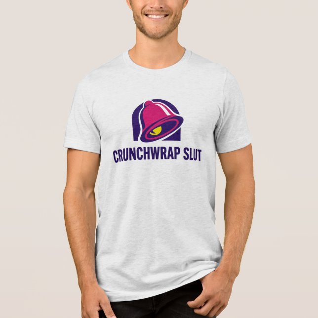 Crunchwrap Funny – Hilarious Taco Lover Humor T Shirt (Framsida)