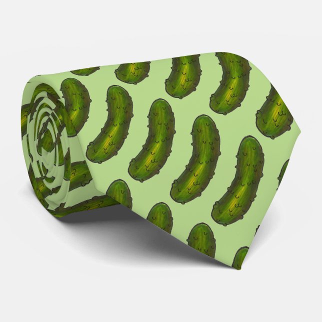 Crunchy Dill Pickles Grönt Sour Pickle Food Print Slips (Rullad)