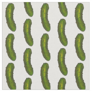 Crunchy Grönt Dill Kosher Deli Pickle-utskrift Tyg