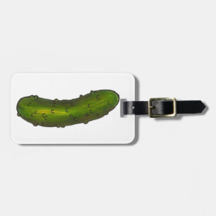 Crunchy Grönt Kosher Deli Dill Pickle Foodie Bagagebricka