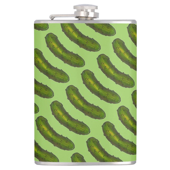 Crunchy Grönt Kosher Dill Deli Pickle Foodie Gift Fickplunta (Framsidan)