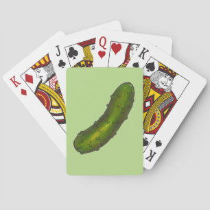 Crunchy Grönt Kosher Sour Dill Pickle Foodie Spelkort