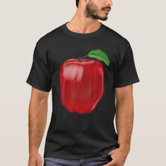 Crunchy Sweet Fruit Red Apple Älskare Farmer Garde T Shirt