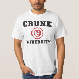 Crunk universiteten tee shirt