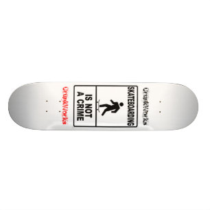 CrunkWorks-Skateboards Old School Skateboard Bräda 21,6 Cm
