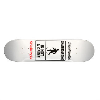 CrunkWorks-Skateboards Old School Skateboard Bräda 21,6 Cm