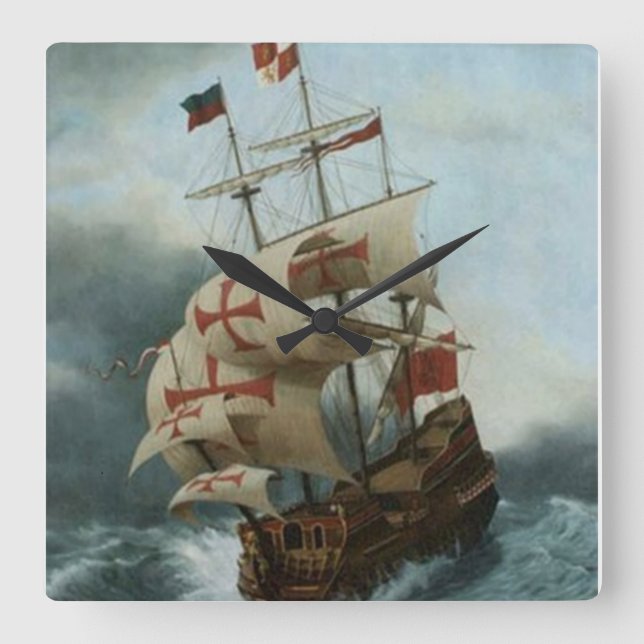 Crusade ahoy fyrkantig klocka (Framsida)