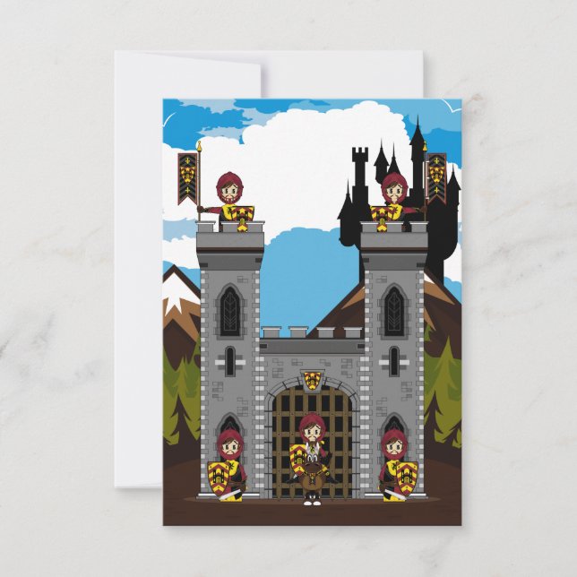Crusader Knight och Castle OSA kort (Framsida)