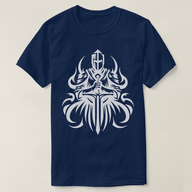 Crusader Knight T Shirt (Design framsida)