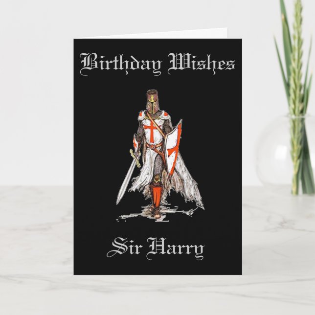 CRUSADER/KNIGHTGREETE-KORT KORT (Framsida)