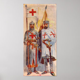 Crusader och Templar Poster