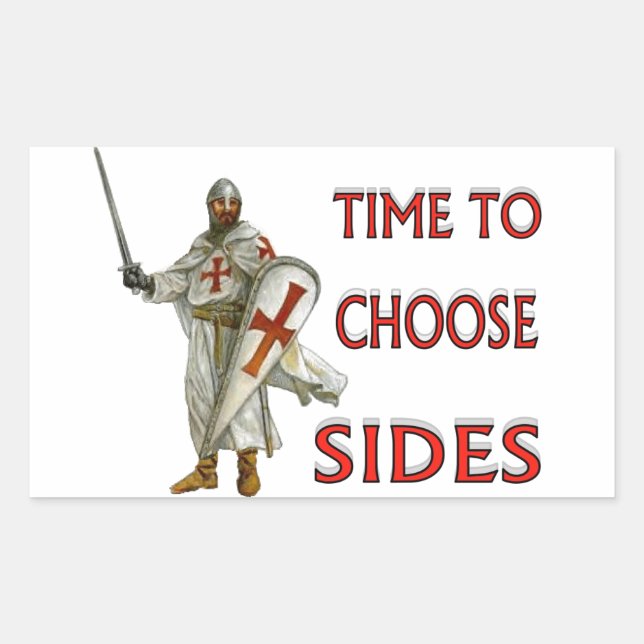 CRUSADER REKTANGULÄRT KLISTERMÄRKE (Framsida)