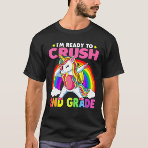 Crush 2ND Klass Dabbing Unicorn Back to school Gir T Shirt
