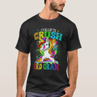 Crush 3R Klass Dabbing Unicorn Back to school Gir T Shirt