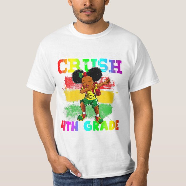Crush 4:e Klass Girl Dabbing T Shirt (Framsida)
