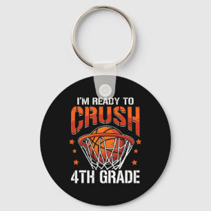Crush 4th Klass Basketball Back to school Boys Kid Nyckelring