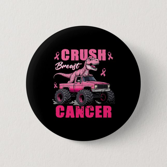 Crush Breast Cancer Awareness Monster Lastbil Todd Knapp (Framsida)