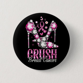 Crush Breast Cancer Pink Bling High Heels Ribbon  Knapp