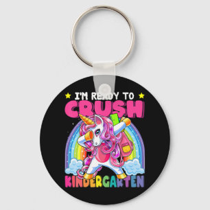 Crush Kindergarten Dabbing Unicorn Back to school Nyckelring