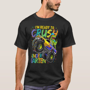 Crush Kindergarten Monster Lastbil Dinosaur tillba T Shirt